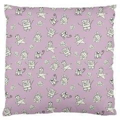 Doodle Bob Pattern Large Cushion Case (two Sides) by Valentinaart