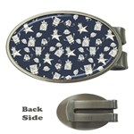 Doodle Bob Pattern Money Clips (Oval)  Front