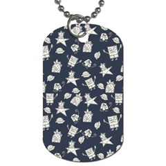 Doodle Bob Pattern Dog Tag (one Side) by Valentinaart