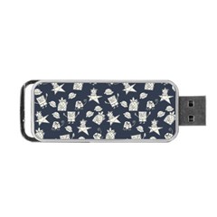 Doodle Bob Pattern Portable Usb Flash (one Side) by Valentinaart