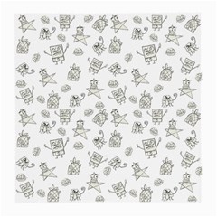 Doodle Bob Pattern Medium Glasses Cloth (2-side) by Valentinaart