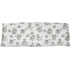 Doodle Bob Pattern Body Pillow Case (dakimakura) by Valentinaart