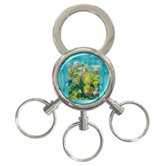 Bloom In Vintage Ornate Style 3-ring Key Chains by pepitasart