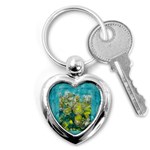 Bloom In Vintage Ornate Style Key Chains (Heart)  Front