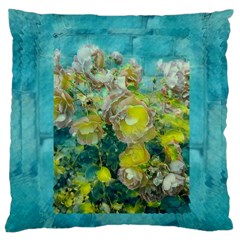 Bloom In Vintage Ornate Style Large Cushion Case (two Sides) by pepitasart