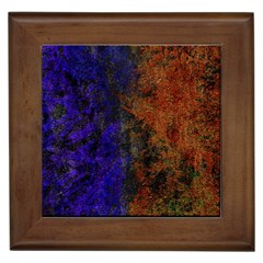 Colored Rusty Abstract Grunge Texture Print Framed Tiles by dflcprints