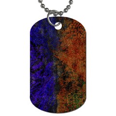 Colored Rusty Abstract Grunge Texture Print Dog Tag (one Side) by dflcprints