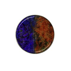 Colored Rusty Abstract Grunge Texture Print Hat Clip Ball Marker by dflcprints