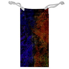 Colored Rusty Abstract Grunge Texture Print Jewelry Bag by dflcprints