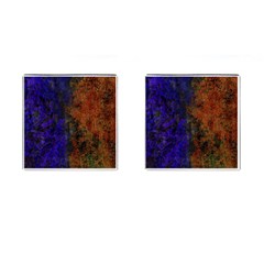 Colored Rusty Abstract Grunge Texture Print Cufflinks (square) by dflcprints