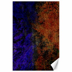 Colored Rusty Abstract Grunge Texture Print Canvas 24  X 36  by dflcprints