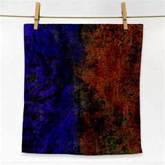 Colored Rusty Abstract Grunge Texture Print Face Towel by dflcprints