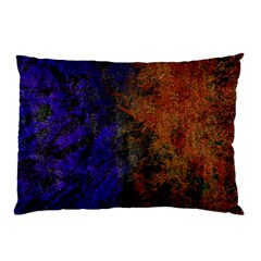 Colored Rusty Abstract Grunge Texture Print Pillow Case by dflcprints