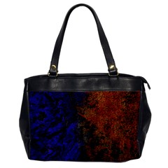 Colored Rusty Abstract Grunge Texture Print Oversize Office Handbag by dflcprints