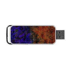 Colored Rusty Abstract Grunge Texture Print Portable Usb Flash (two Sides) by dflcprints