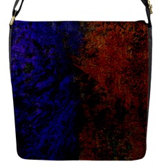 Colored Rusty Abstract Grunge Texture Print Flap Closure Messenger Bag (s) by dflcprints