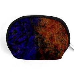 Colored Rusty Abstract Grunge Texture Print Accessory Pouch (medium) by dflcprints