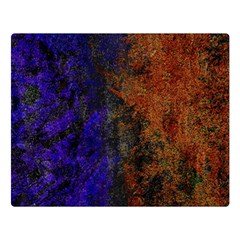 Colored Rusty Abstract Grunge Texture Print Double Sided Flano Blanket (large)  by dflcprints