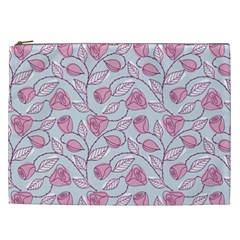 Pink Roses Cosmetic Bag (xxl) by JadehawksAnD