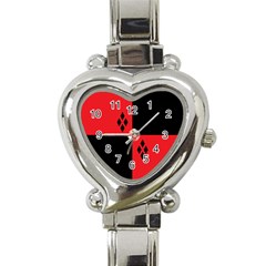 Harley Heart Italian Charm Watch by raeraeshescrafty