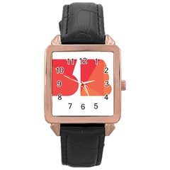 Picsart 08 15 11 00 26 Rose Gold Leather Watch  by Topser