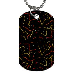 Lines Abstract Print Dog Tag (one Side) by dflcprints