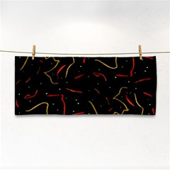 Lines Abstract Print Hand Towel by dflcprints