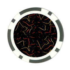 Lines Abstract Print Poker Chip Card Guard (10 Pack) by dflcprints