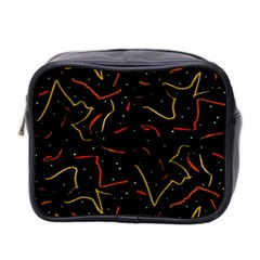 Lines Abstract Print Mini Toiletries Bag (two Sides) by dflcprints