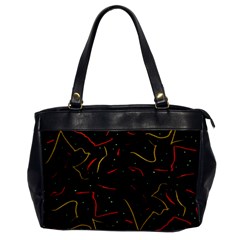 Lines Abstract Print Oversize Office Handbag by dflcprints