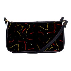 Lines Abstract Print Shoulder Clutch Bag by dflcprints