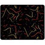 Lines Abstract Print Fleece Blanket (Medium)  60 x50  Blanket Front