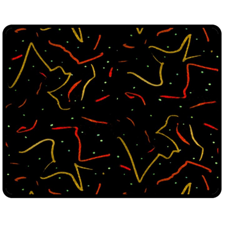 Lines Abstract Print Fleece Blanket (Medium) 