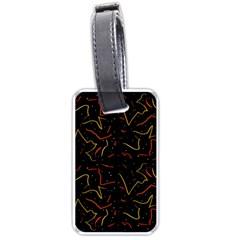 Lines Abstract Print Luggage Tags (one Side)  by dflcprints