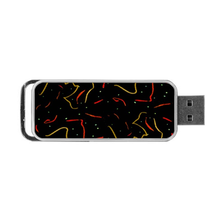 Lines Abstract Print Portable USB Flash (One Side)