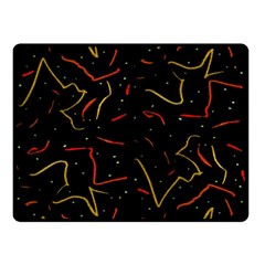 Lines Abstract Print Double Sided Fleece Blanket (small)  by dflcprints