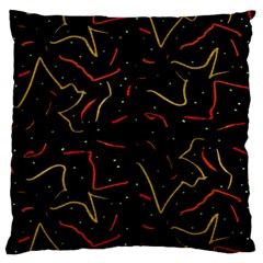 Lines Abstract Print Standard Flano Cushion Case (two Sides) by dflcprints