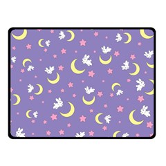 Rabbit Of The Moon Fleece Blanket (small)