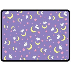 Rabbit Of The Moon Fleece Blanket (extra Large)