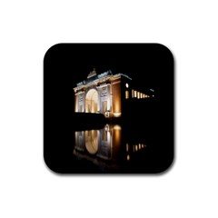 Menin Gate Ieper Monument Rubber Square Coaster (4 Pack)  by Simbadda