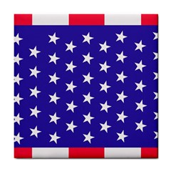 Day Independence July Background Tile Coasters by Simbadda