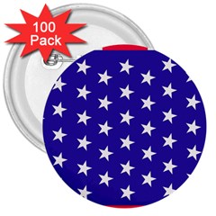 Day Independence July Background 3  Buttons (100 Pack)  by Simbadda