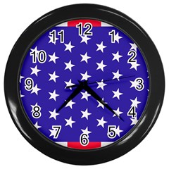 Day Independence July Background Wall Clock (black) by Simbadda