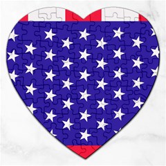 Day Independence July Background Jigsaw Puzzle (heart) by Simbadda