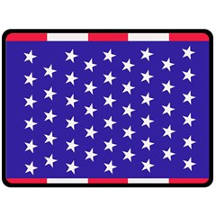 Day Independence July Background Fleece Blanket (large)  by Simbadda