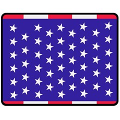 Day Independence July Background Fleece Blanket (medium)  by Simbadda