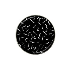 Scribbles Lines Drawing Picture Hat Clip Ball Marker by Simbadda