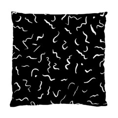 Scribbles Lines Drawing Picture Standard Cushion Case (two Sides) by Simbadda