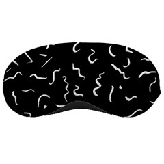 Scribbles Lines Drawing Picture Sleeping Masks by Simbadda