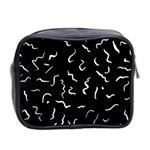 Scribbles Lines Drawing Picture Mini Toiletries Bag (Two Sides) Back